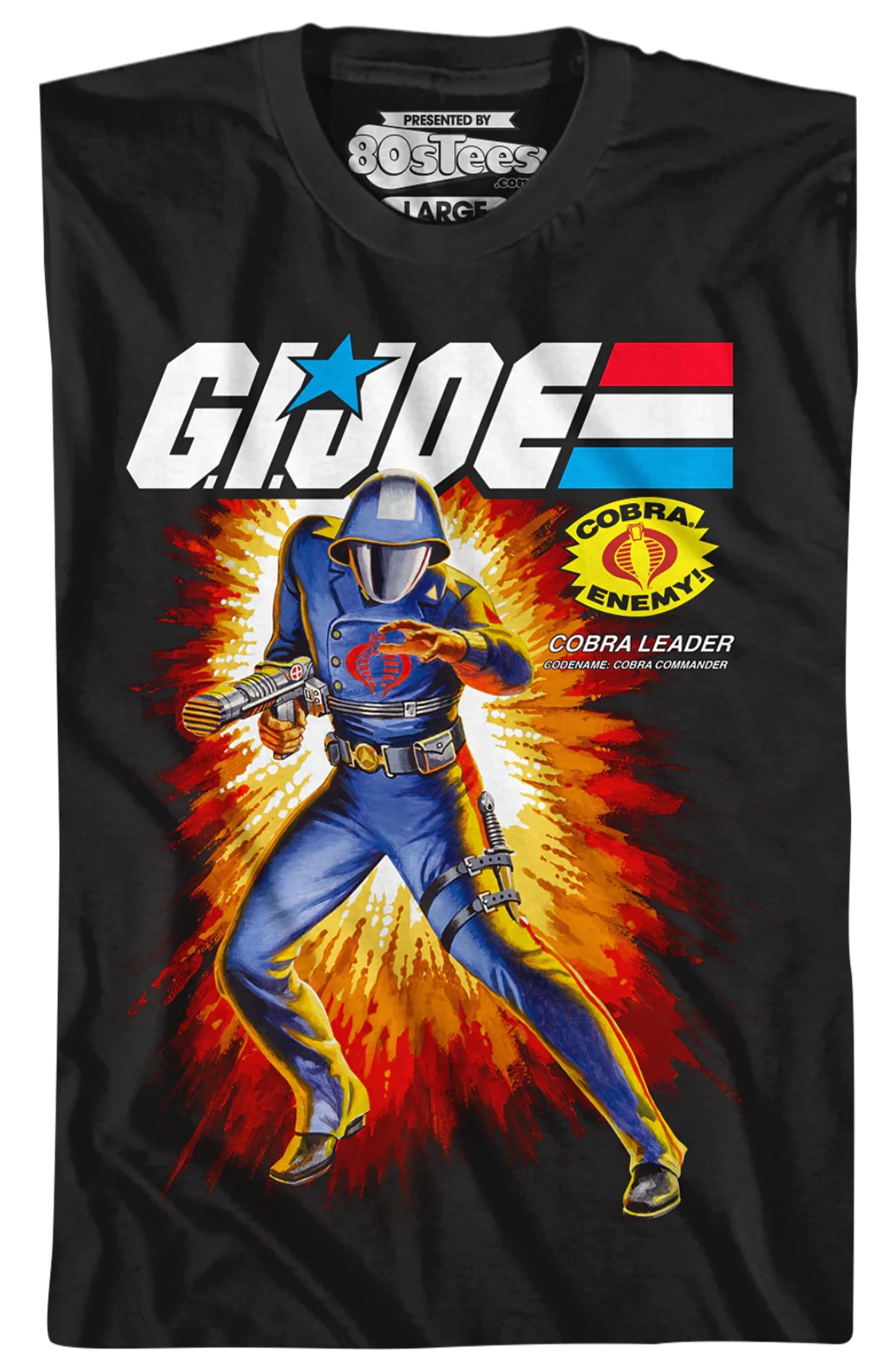 Box Art Cobra Commander GI Joe T-Shirt - Image 2