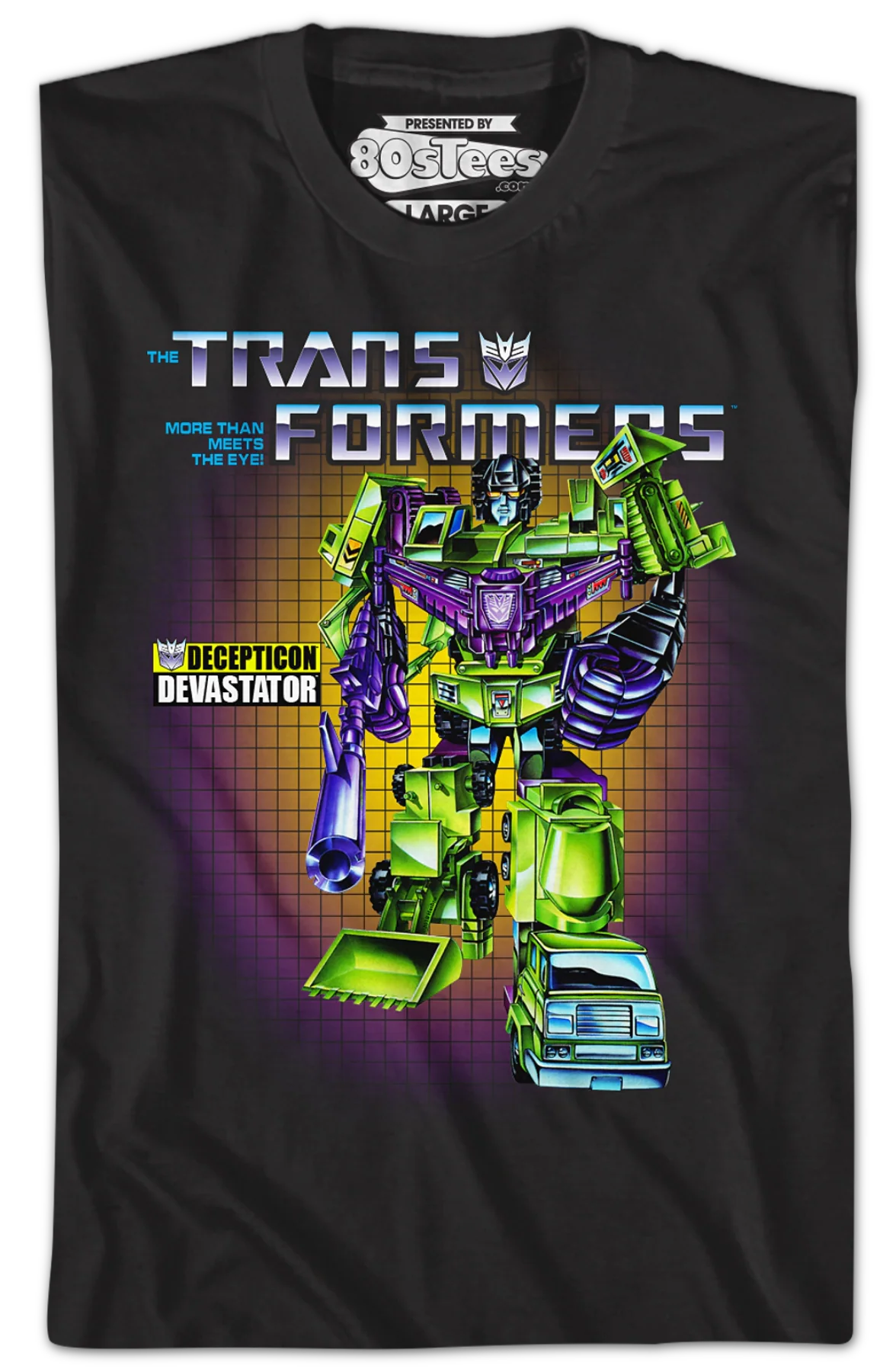 Box Art Devastator Transformers T-Shirt - Image 2