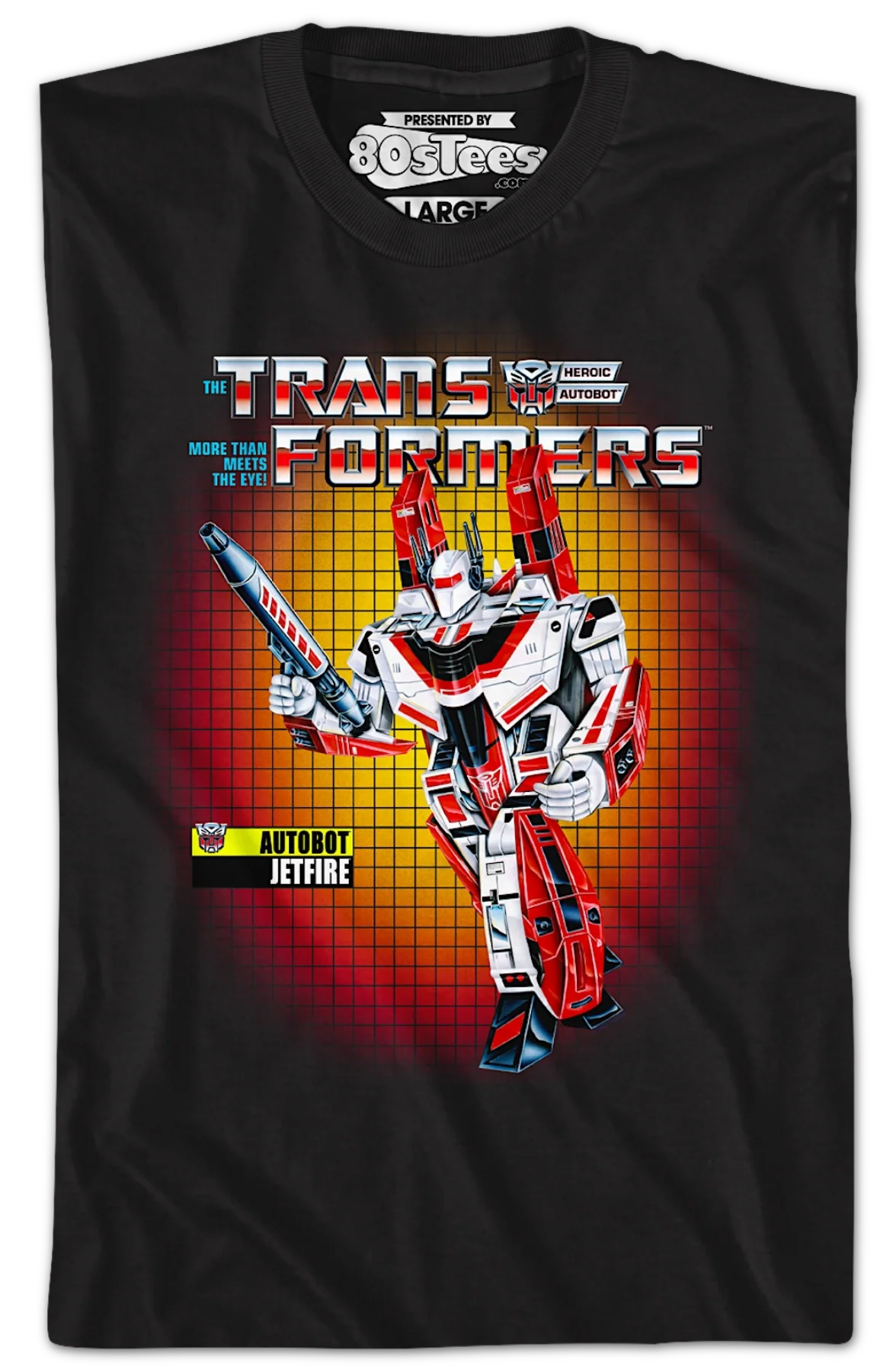 Box Art Jetfire Transformers T-Shirt - Image 2