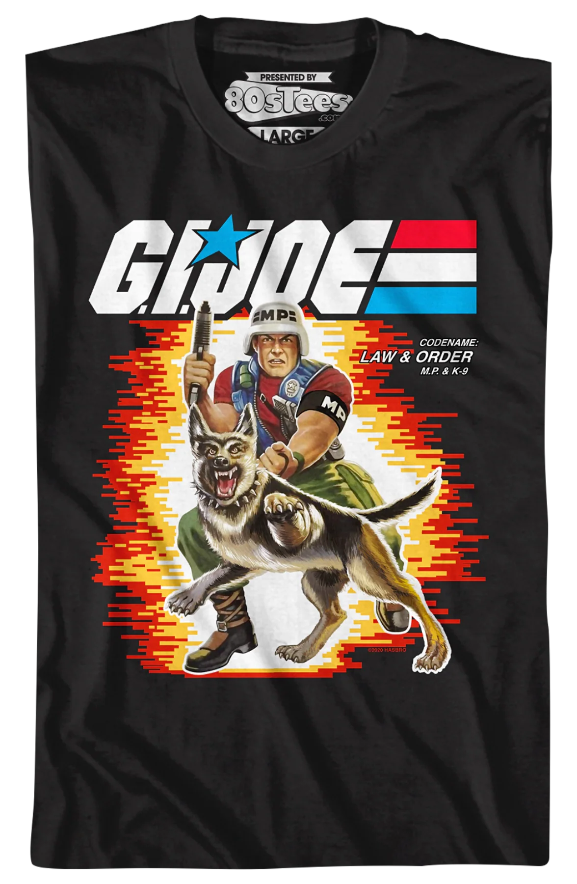 Box Art Law and Order GI Joe T-Shirt - Image 2