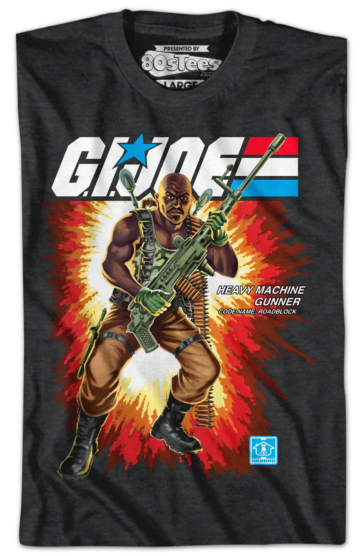 Box Art Roadblock GI Joe T-Shirt - Image 2