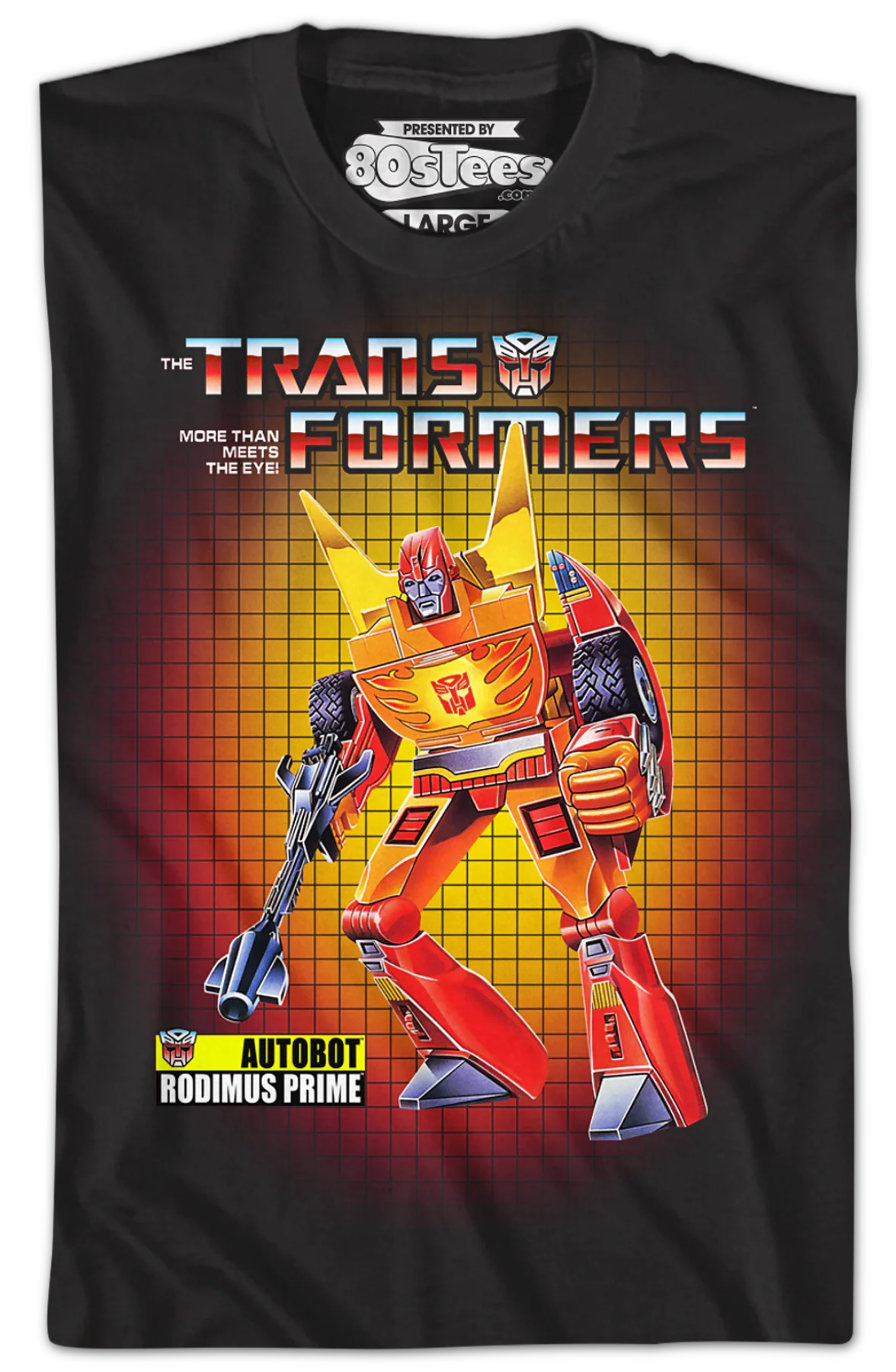Box Art Rodimus Prime Transformers T-Shirt - Image 2