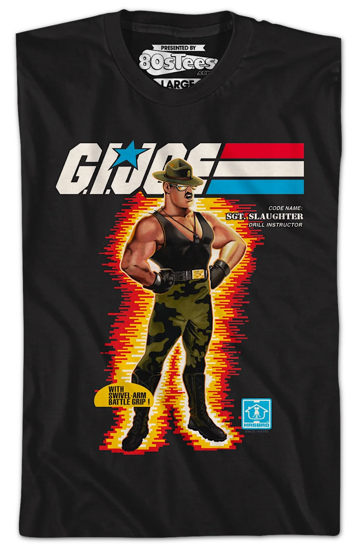 Box Art Sgt. Slaughter GI Joe T-Shirt - Image 2