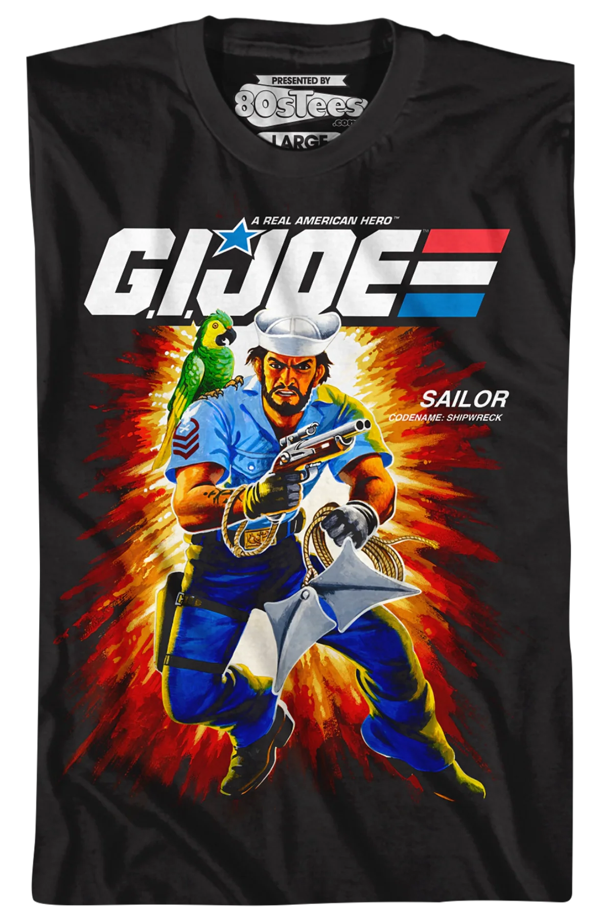 Box Art Shipwreck GI Joe T-Shirt - Image 2