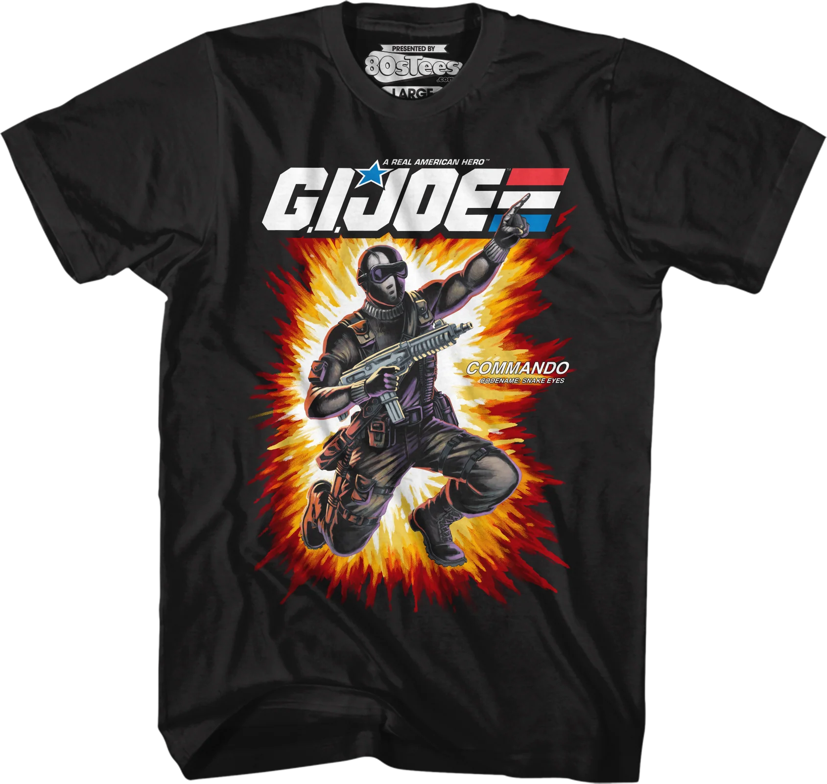 Box Art Snake Eyes GI Joe T-Shirt