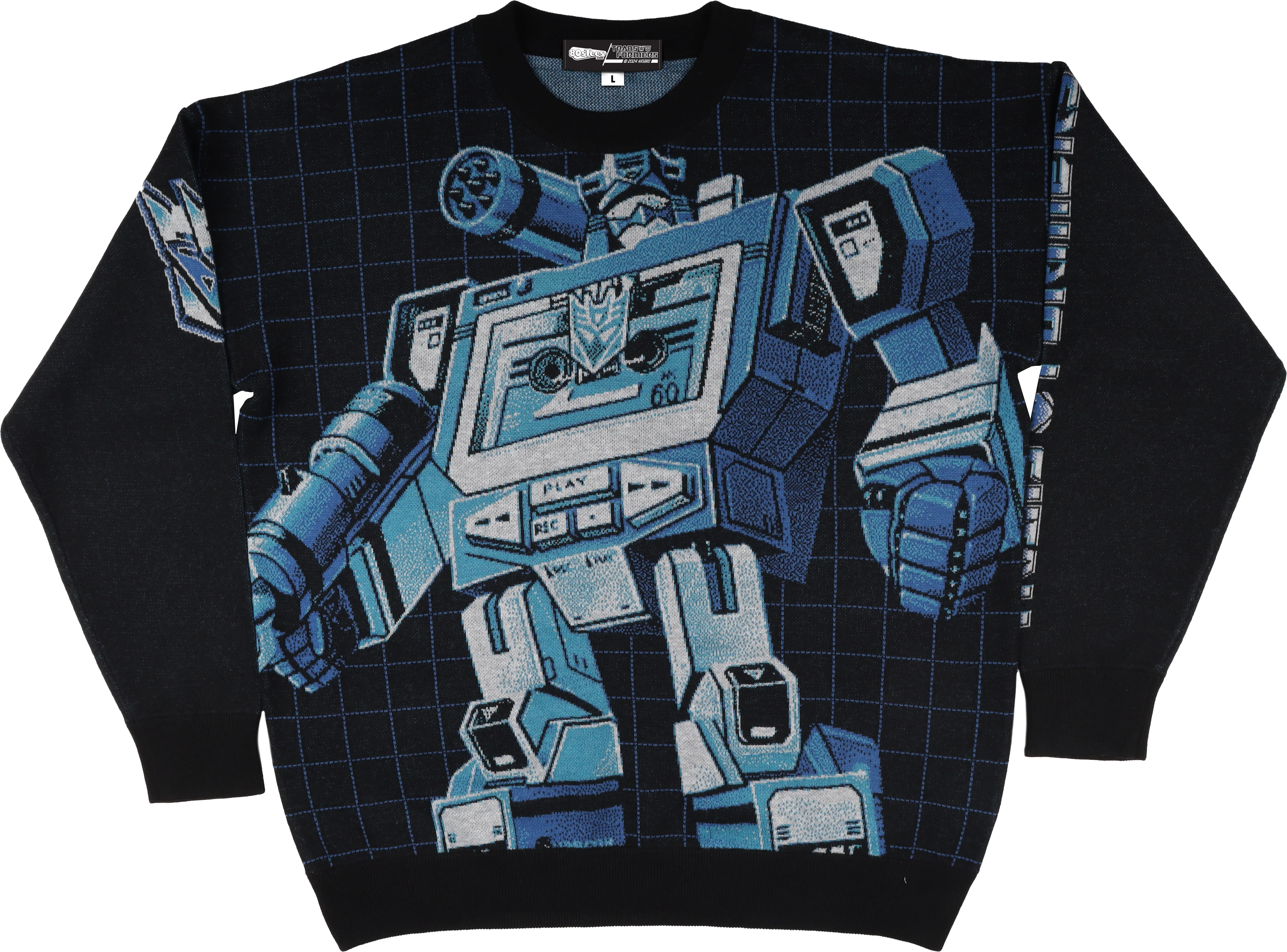 Box Art Soundwave Transformers Knitted Sweater