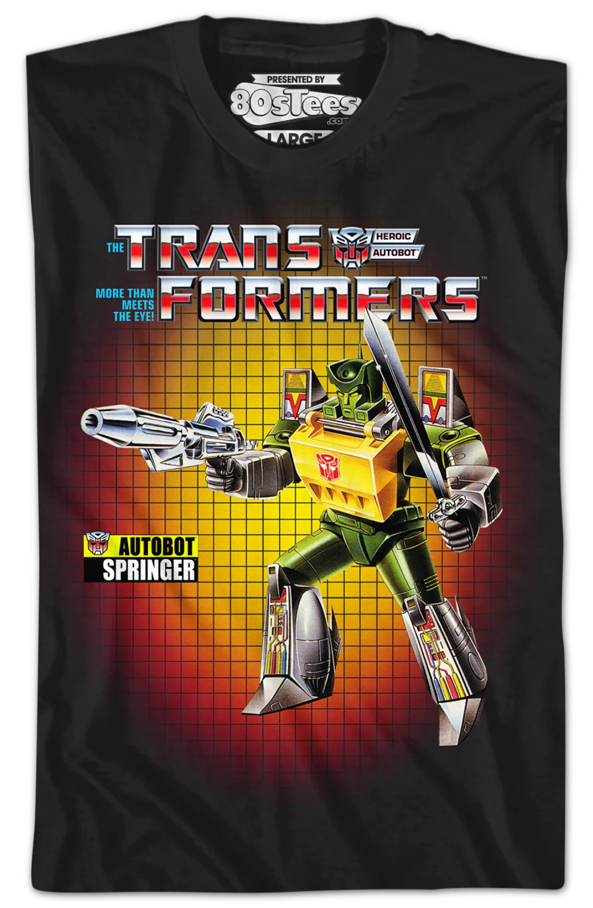 Box Art Springer Transformers T-Shirt - Image 2
