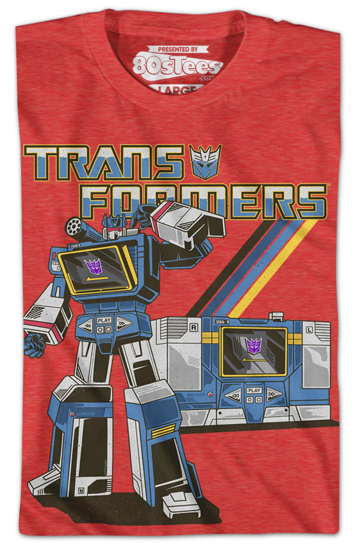 Boys Retro Soundwave Transformers Shirt - Image 2