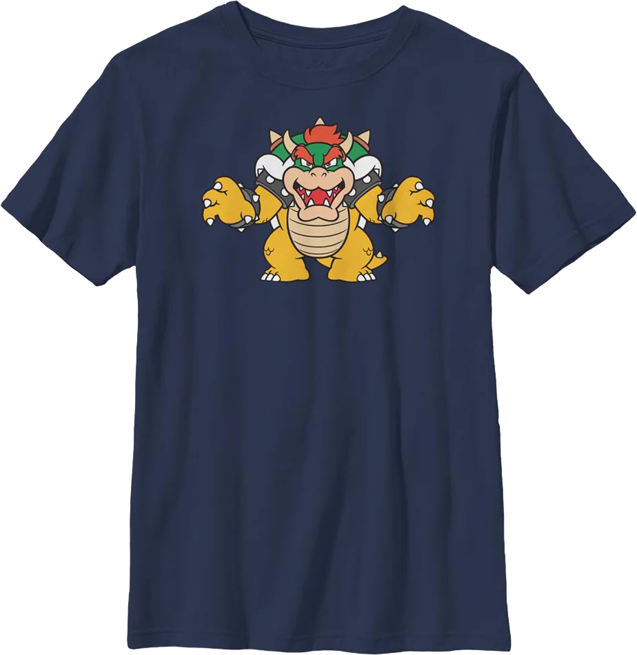Boys Youth Bowser Super Mario Bros. Shirt
