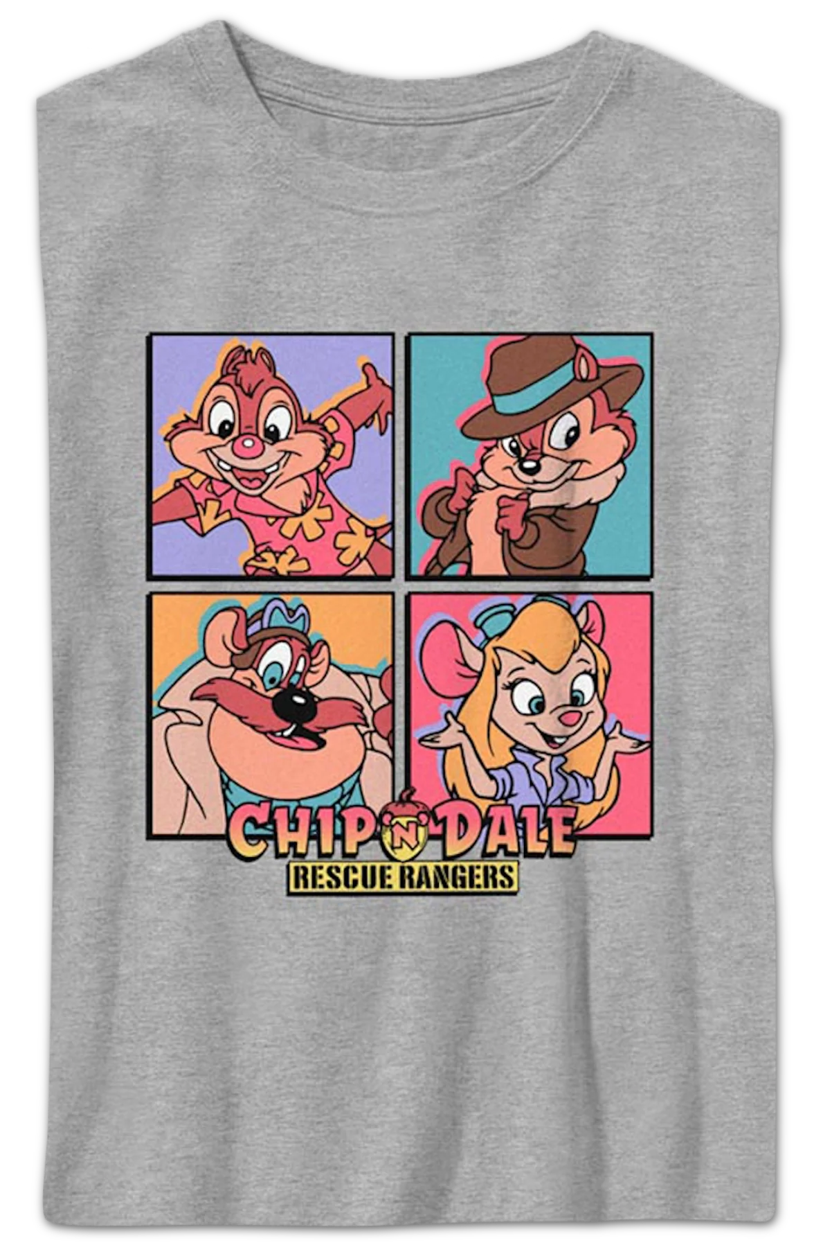 Boys Youth Character Squares Chip 'n Dale Rescue Rangers Shirt - Image 2
