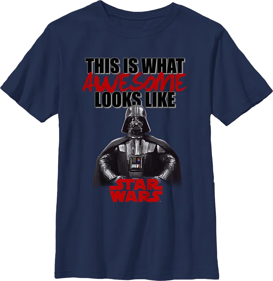Boys Youth Darth Vader This Is What Awesome Looks Like Star Wars Shirt