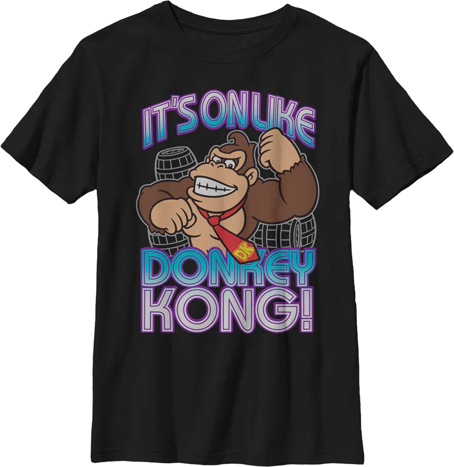 Boys Youth It's On Like Donkey Kong Shirt
