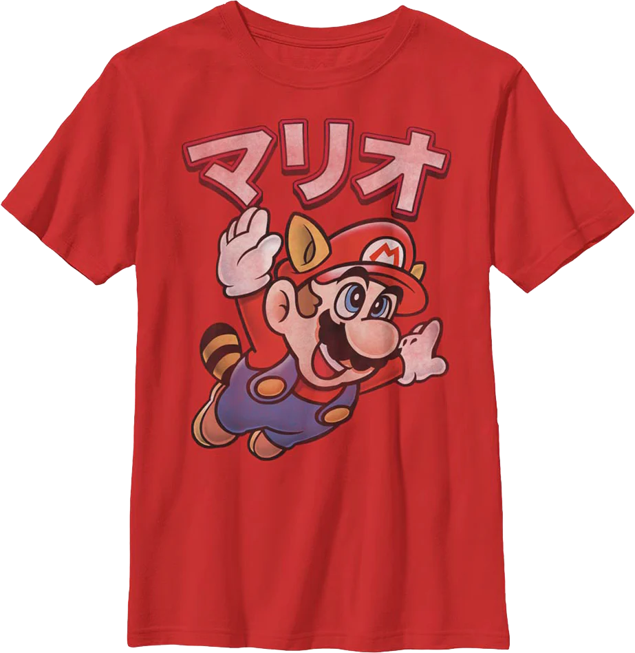 Boys Youth Japanese Mario Mario Bros. 3 Shirt