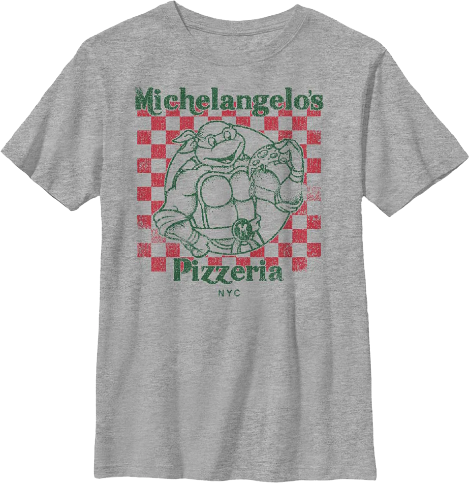Boys Youth Michelangelo's Pizzeria Teenage Mutant Ninja Turtles Shirt