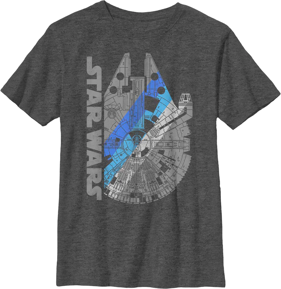 Boys Youth Millennium Falcon Star Wars Shirt