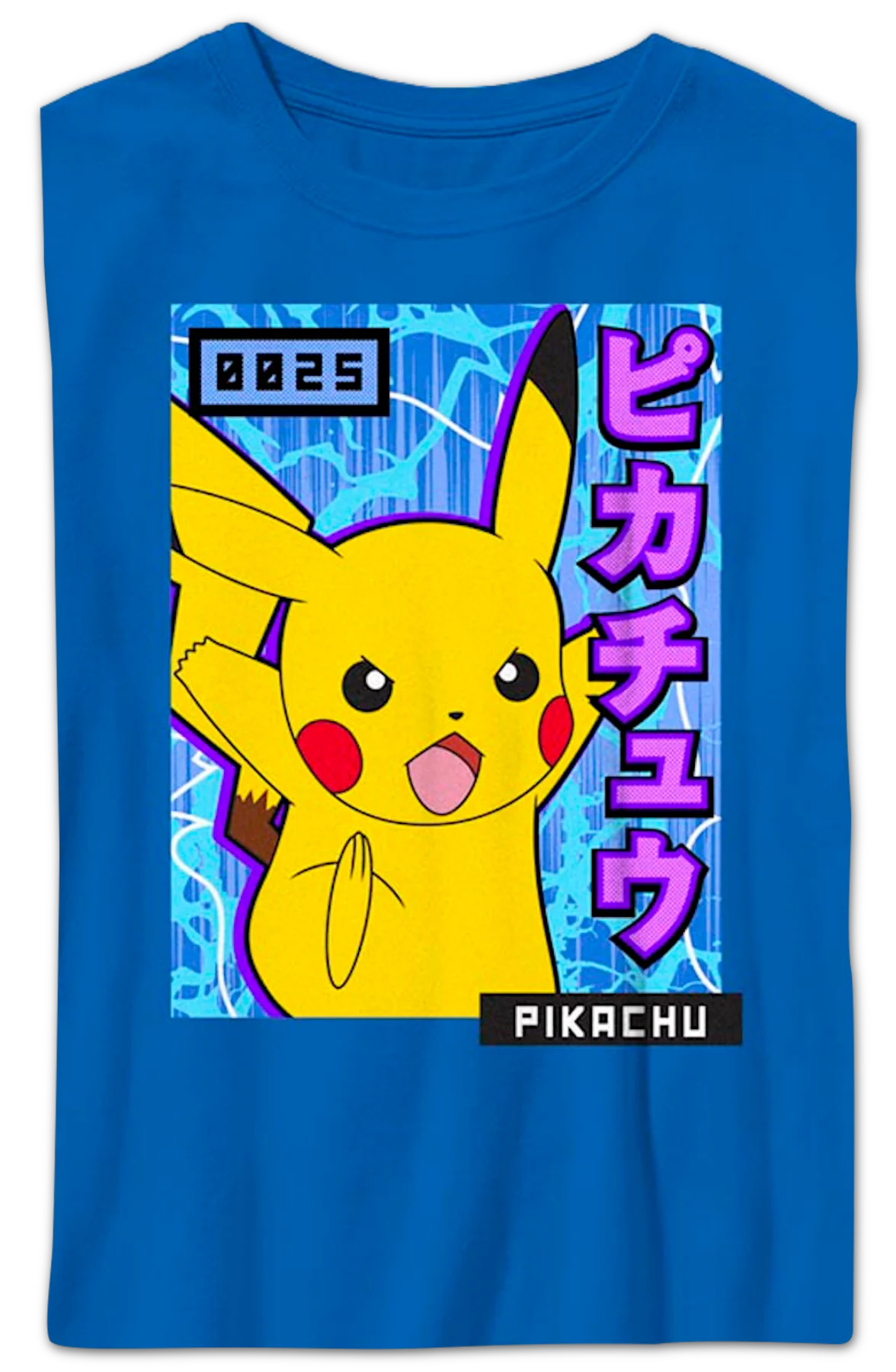 Boys Youth Pikachu Japanese Text Pokemon Shirt - Image 2