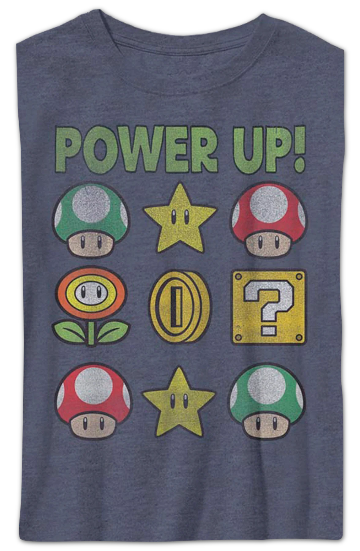 Boys Youth Power Up Super Mario Bros. Shirt - Image 2
