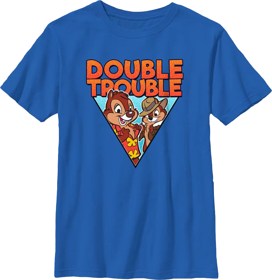 Boys Youth Retro Double Trouble Chip 'n Dale Rescue Rangers Shirt