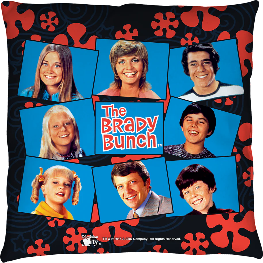 Brady Bunch Throw Pillow