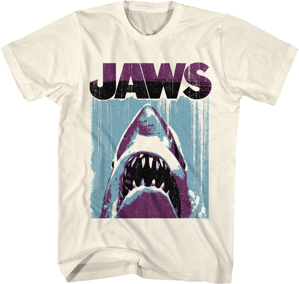 Brushstroke Poster Jaws T-Shirt