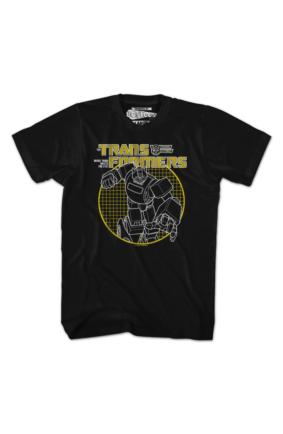 Bumblebee Circle Grid Transformers T-Shirt - Image 2
