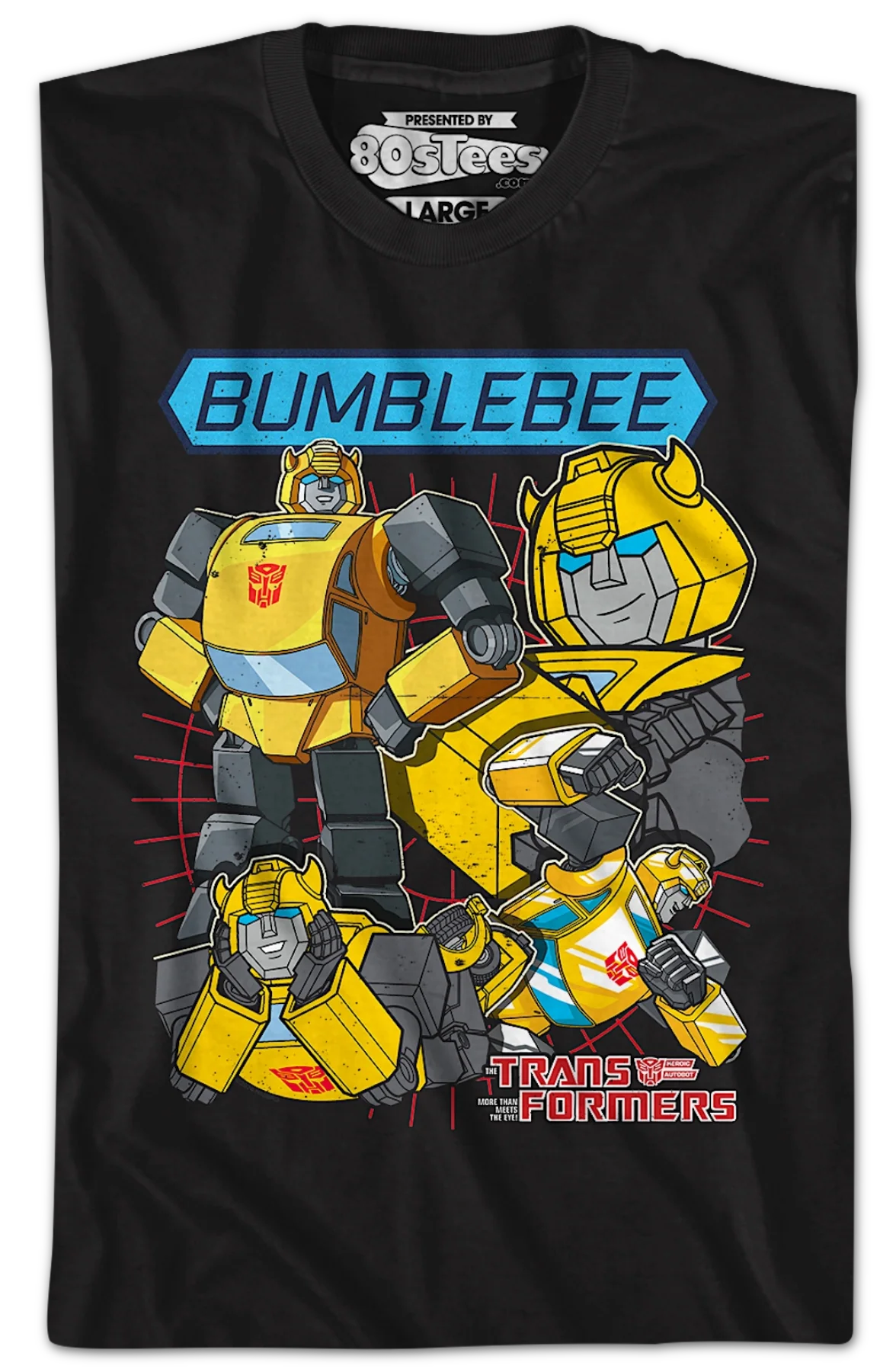 Bumblebee Collage Transformers T-Shirt - Image 2