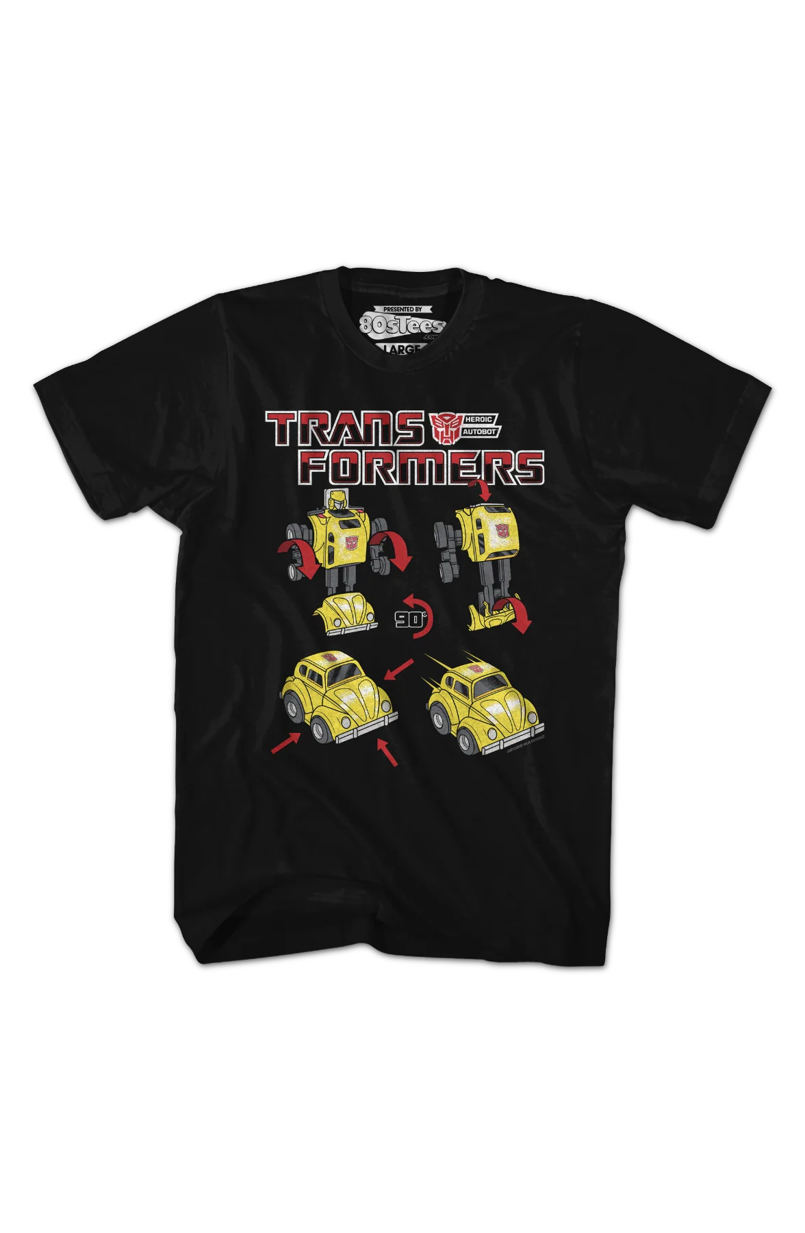 Bumblebee Form Steps Transformers T-Shirt - Image 2