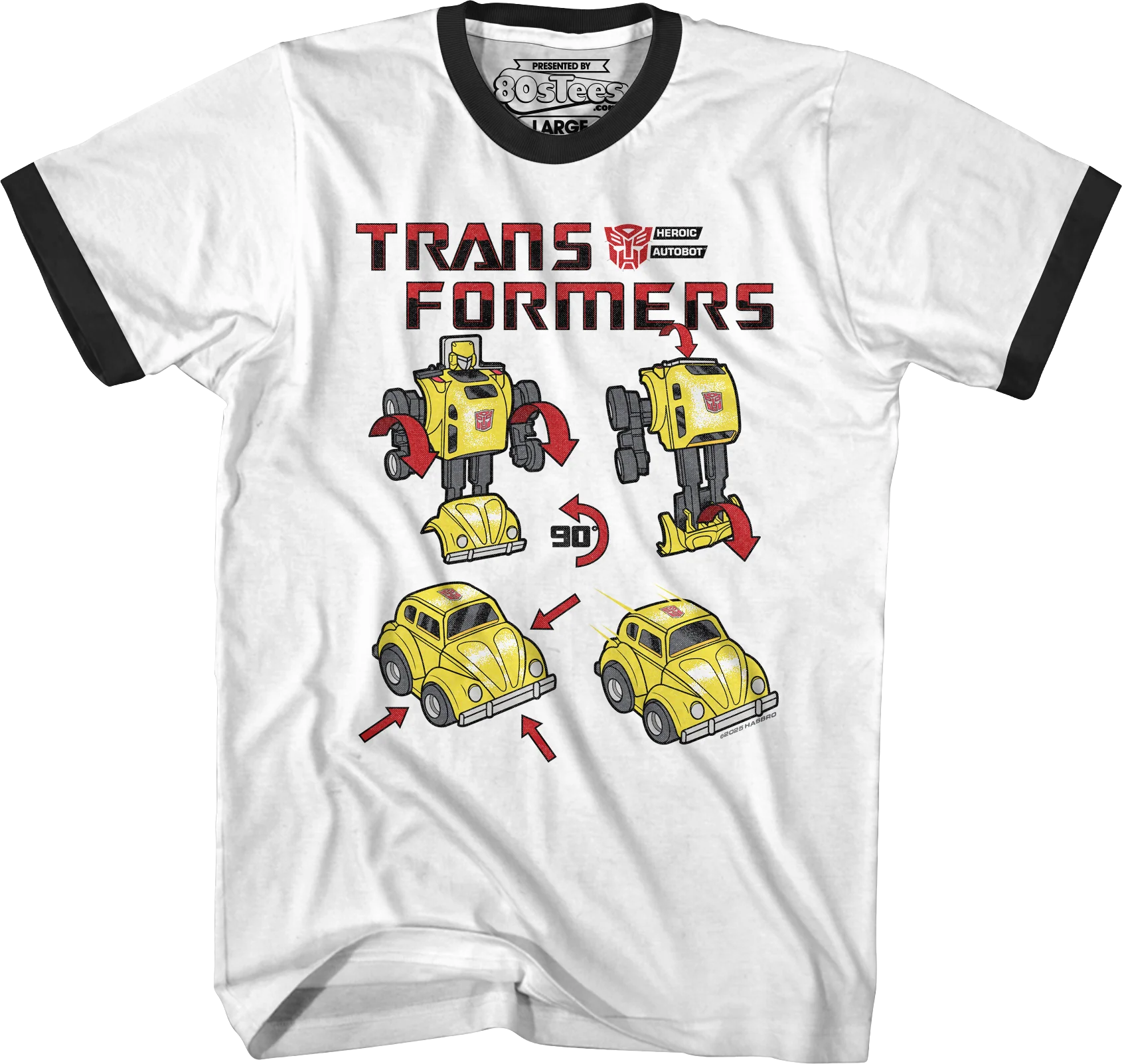 Bumblebee Form Steps Transformers T-Shirt - Image 3