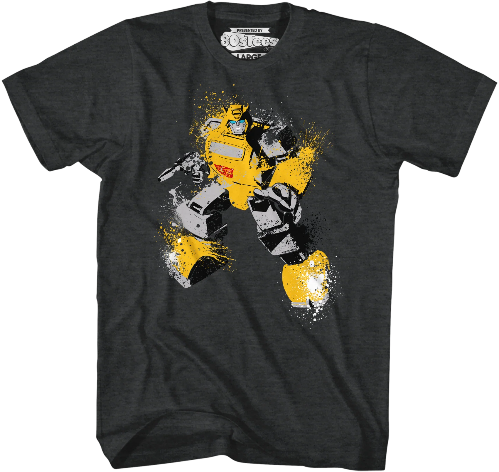 Bumblebee Paint Splatter Transformers T-Shirt