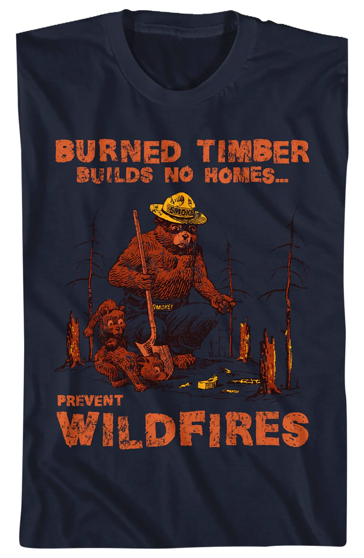 Burned Timber Smokey Bear T-Shirt - Image 2