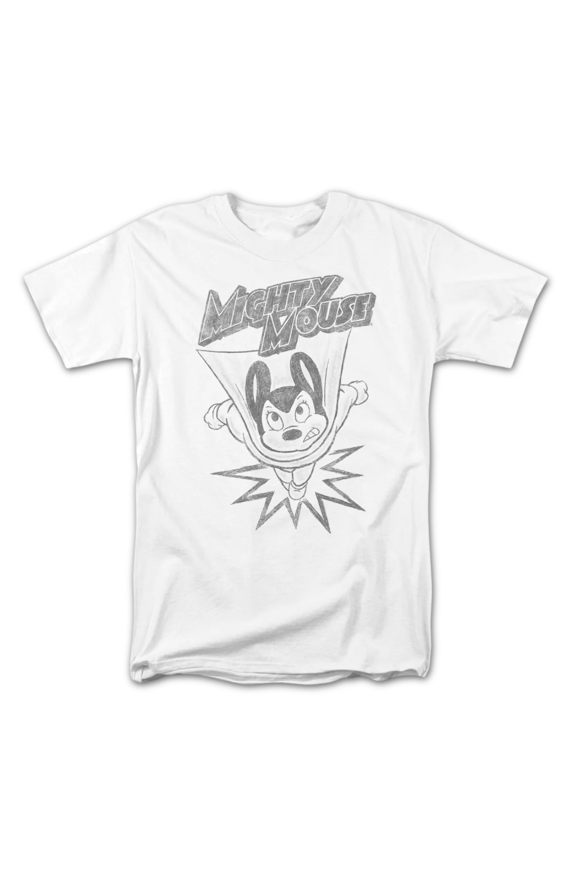 Burst Sketch Mighty Mouse T-Shirt - Image 2
