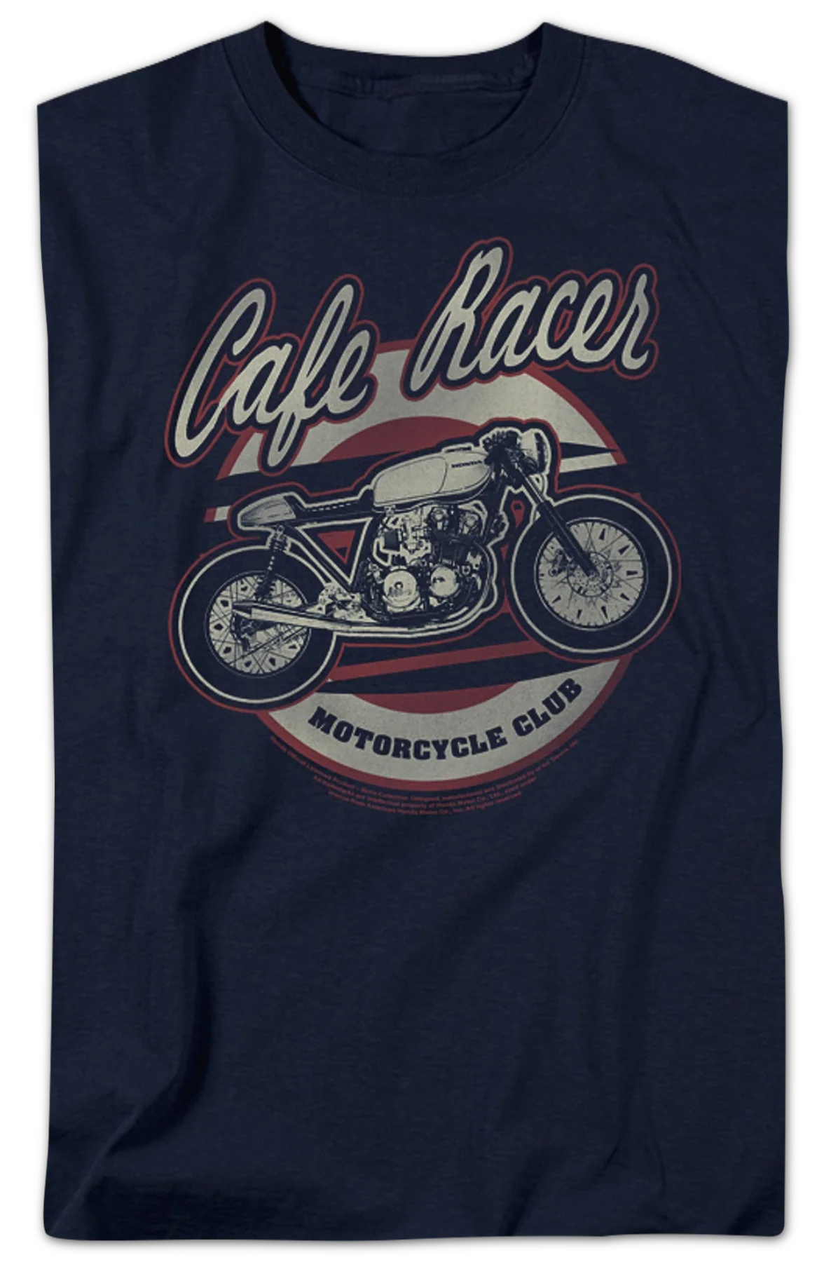 Cafe Racer Motorcycle Club Honda T-Shirt - Image 2