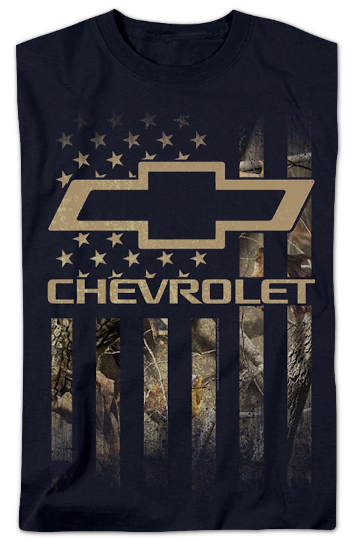 Camo Flag Chevrolet T-Shirt - Image 2