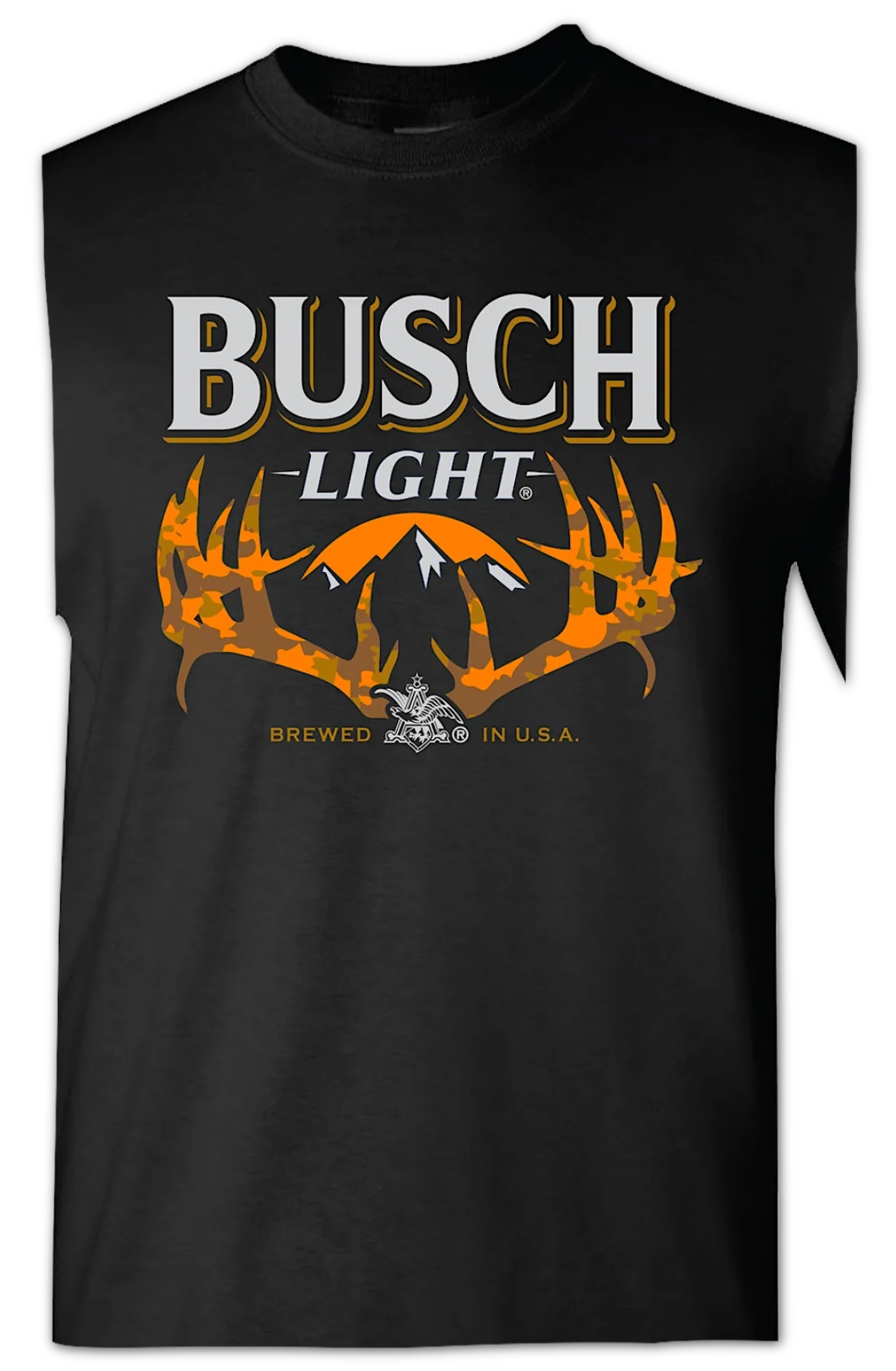 Camouflage Antlers Busch Light T-Shirt - Image 2