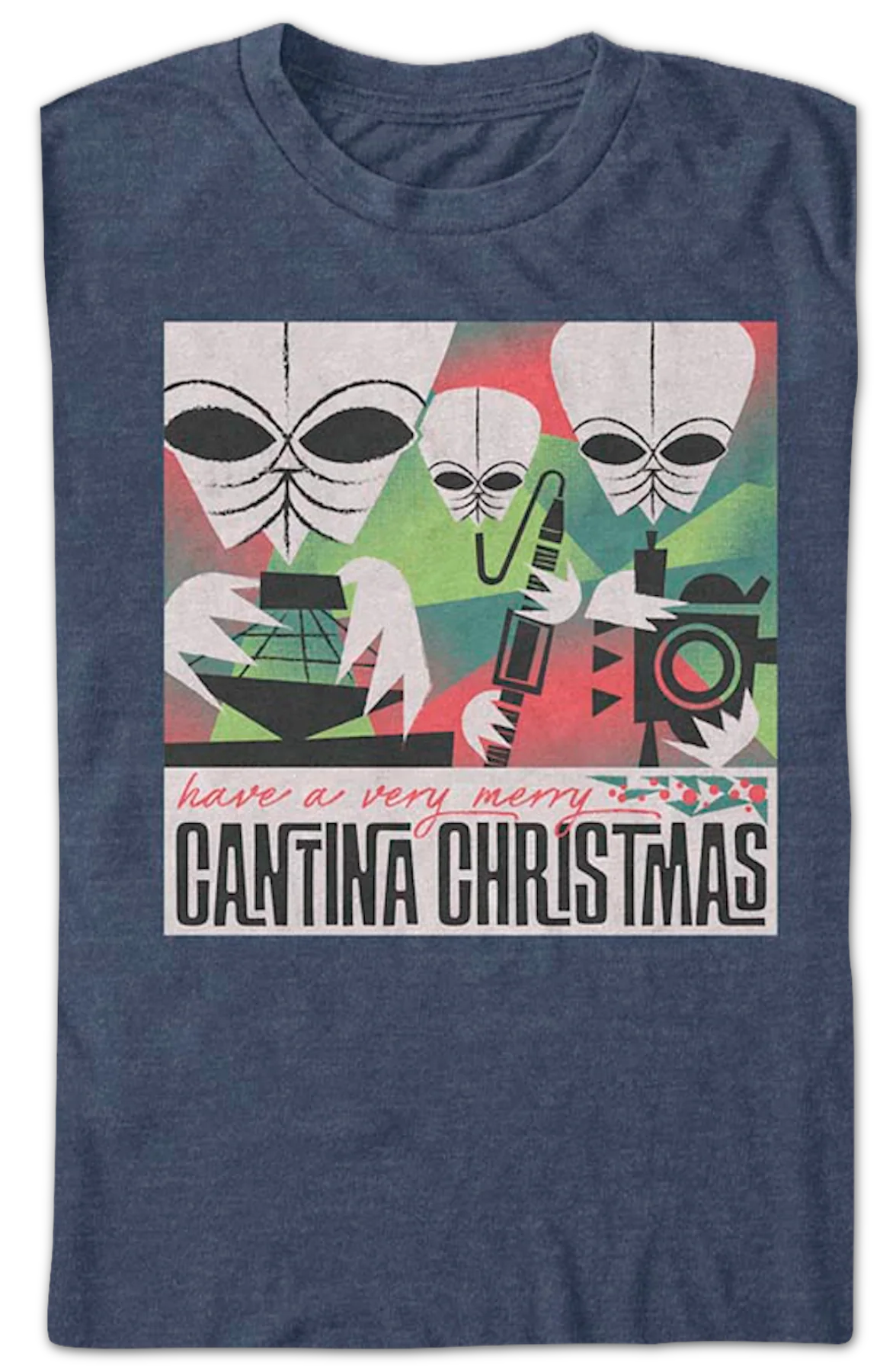 Cantina Christmas Star Wars T-Shirt - Image 2