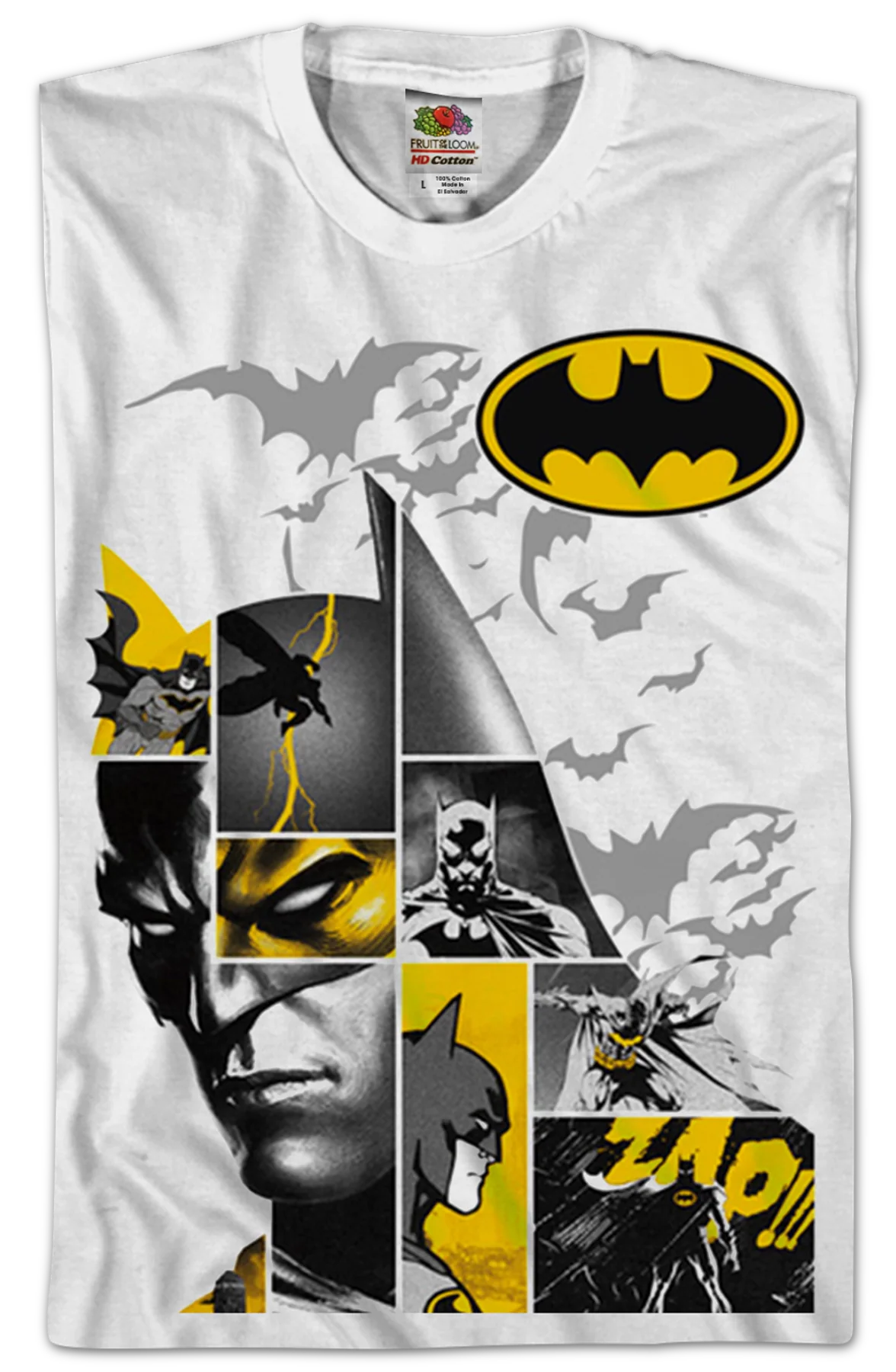 Caped Crusader Collage Batman T-Shirt - Image 2