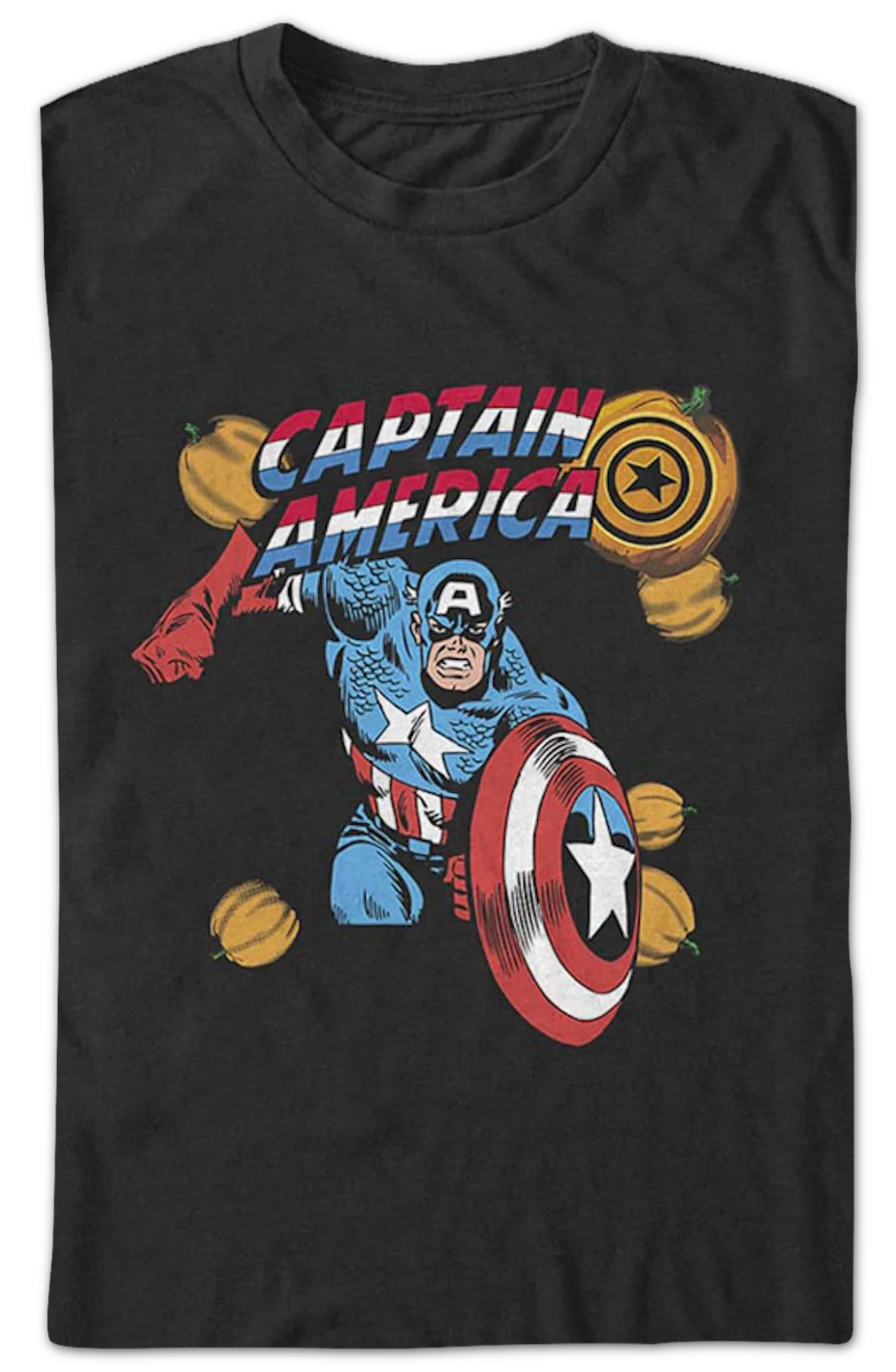Captain America Halloween Marvel Comics T-Shirt - Image 2