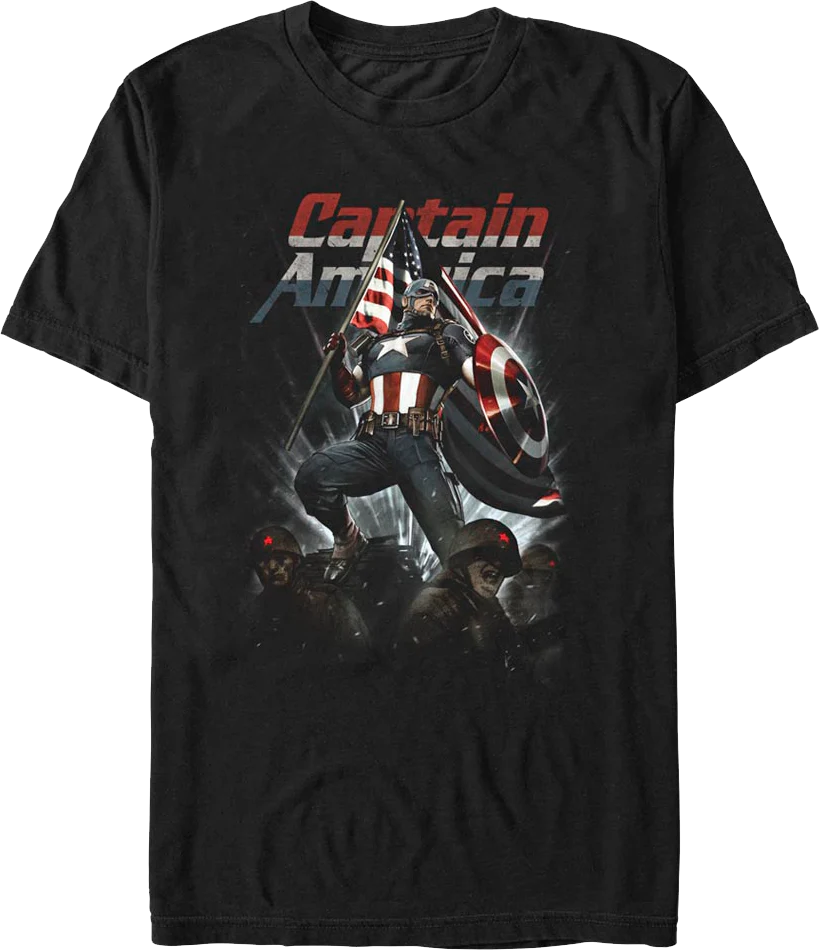 Captain America Living Legend Marvel Comics T-Shirt