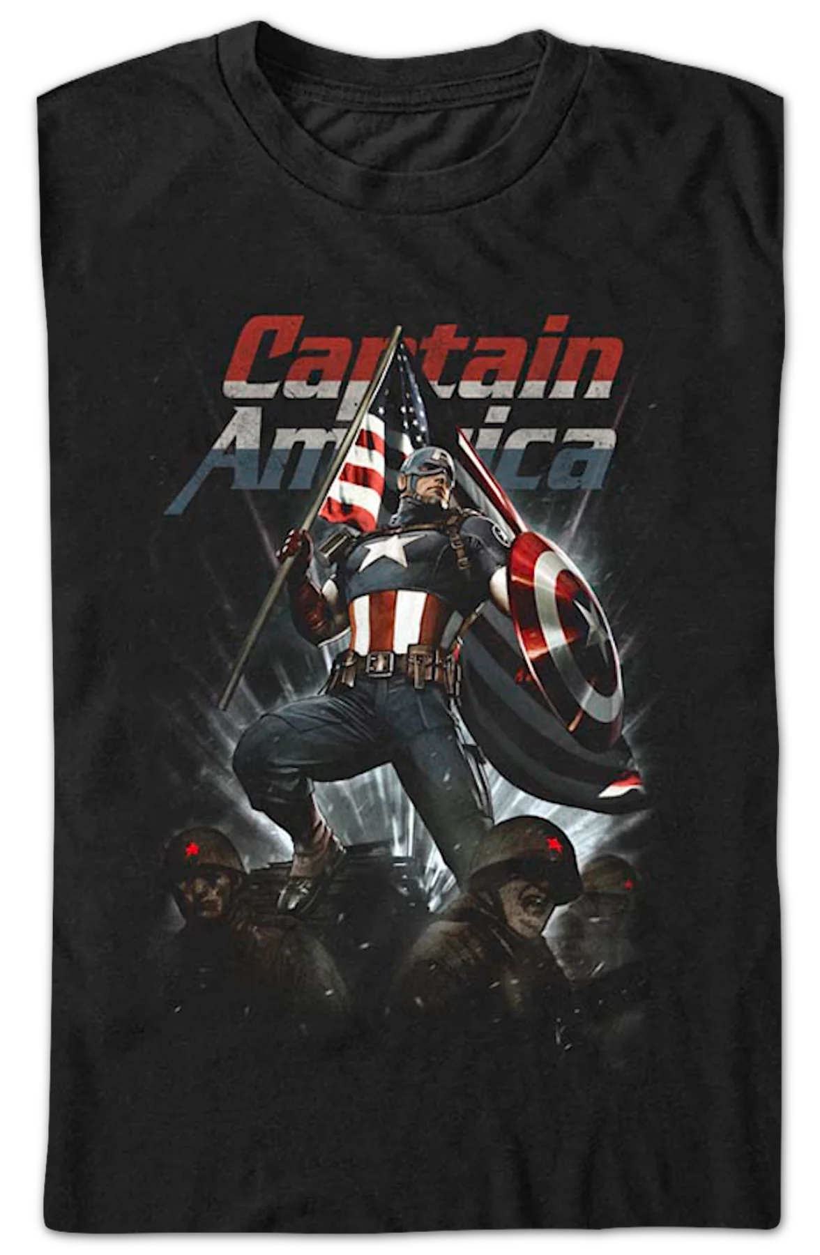 Captain America Living Legend Marvel Comics T-Shirt - Image 2