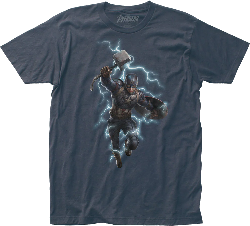 Captain America Shield and Hammer Avengers Endgame T-Shirt