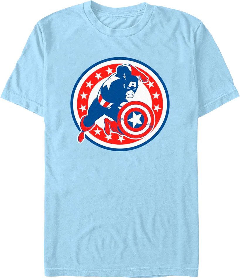 Captain America Shield Marvel Comics T-Shirt