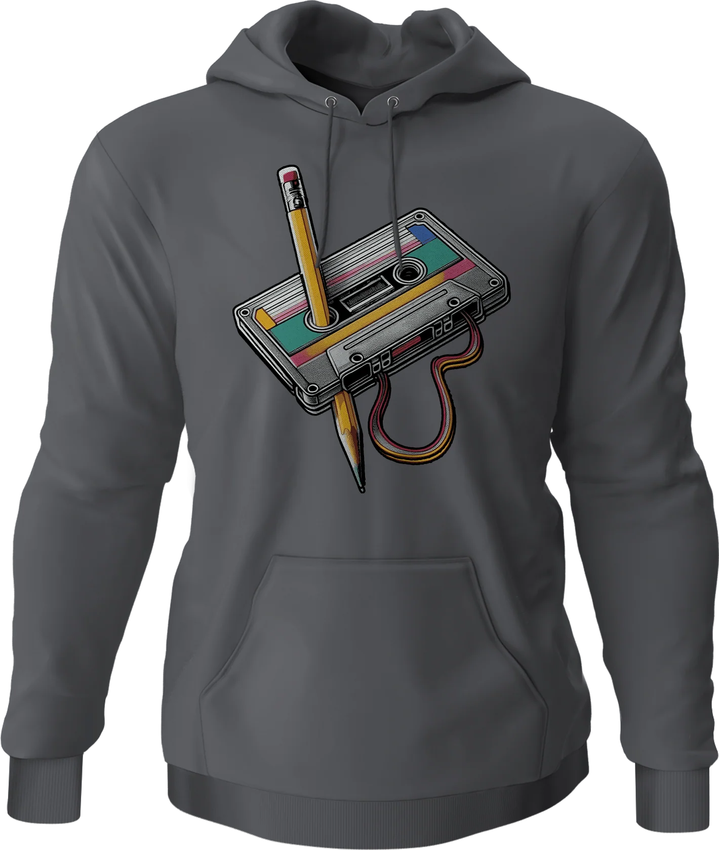 Cassette Tape Rewind Hoodie - Image 3