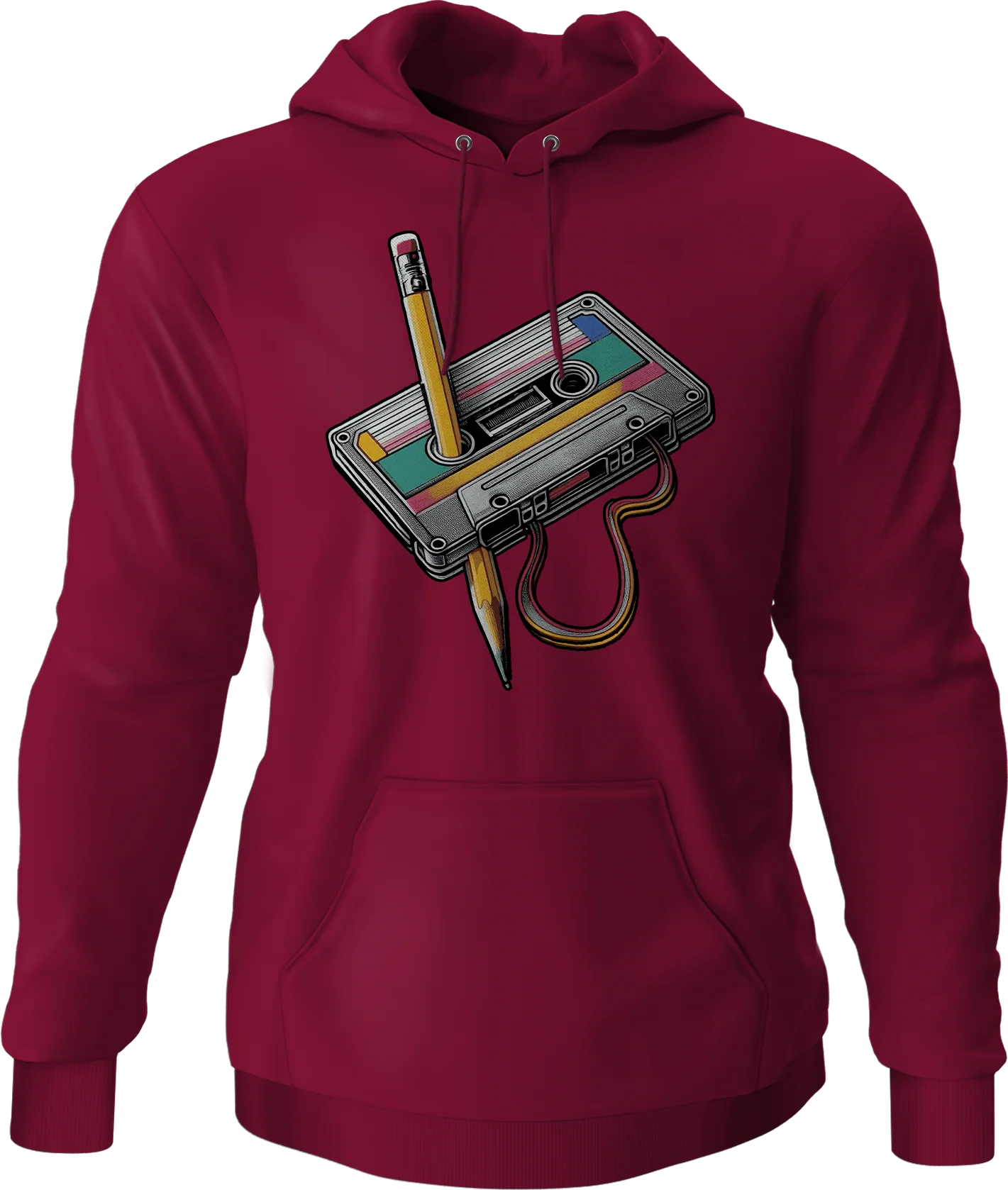 Cassette Tape Rewind Hoodie - Image 5