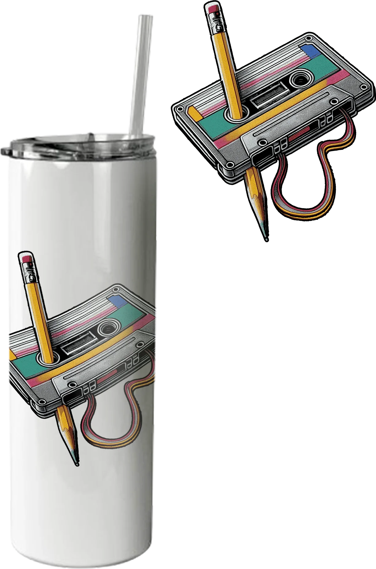 Cassette Tape Rewind Tumbler