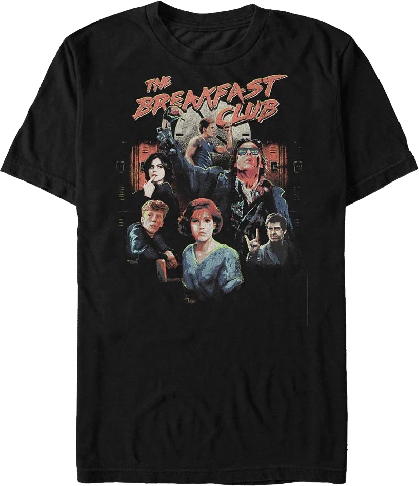 Cast Collage Breakfast Club T-Shirt