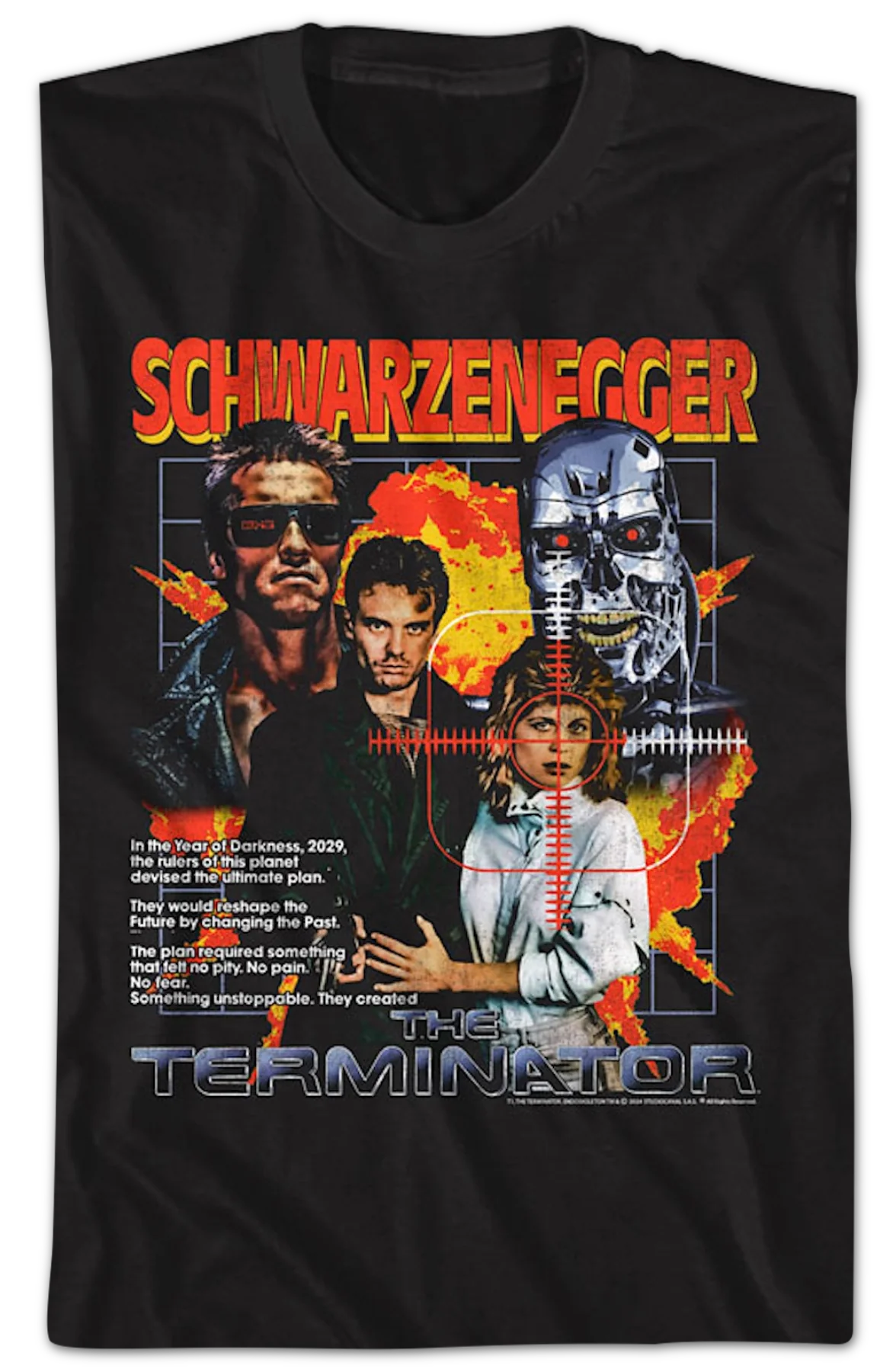 Cast Collage Terminator T-Shirt - Image 2