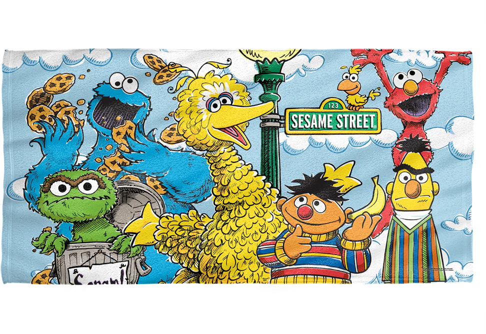 Cast of Sesame Street Towel