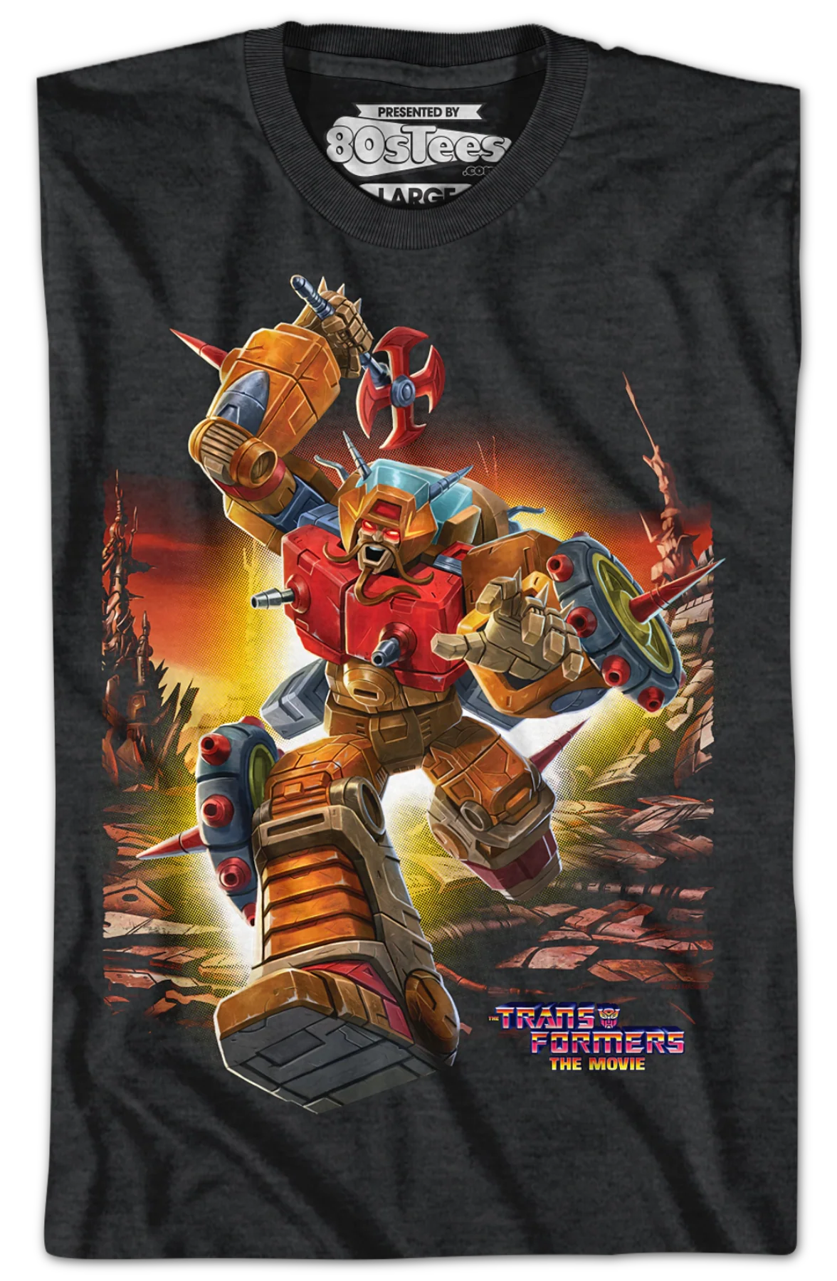 1986 Wreck-Gar Transformers T-Shirt - Image 2