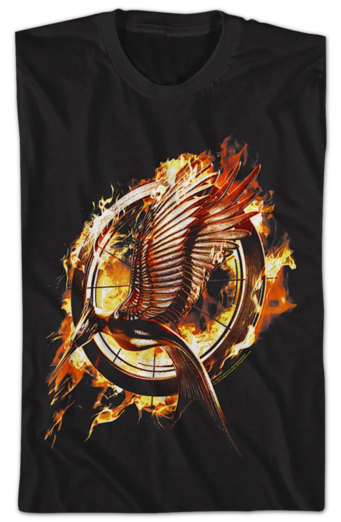 Catching Fire Poster Hunger Games T-Shirt - Image 2
