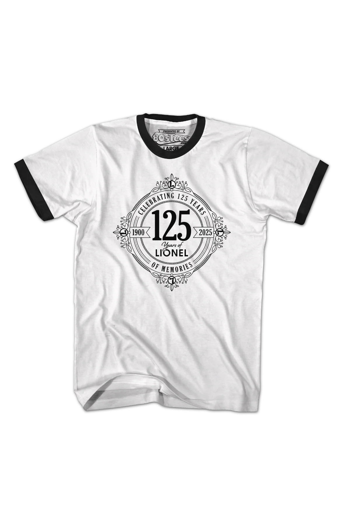 Celebrating 125 Years Of Memories Lionel Trains Ringer Shirt - Image 2